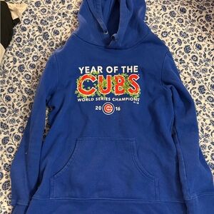 Fanatics Blue MLB Hoodie cubs World Series